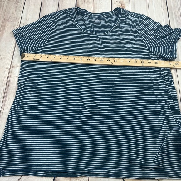 Eddie Bauer White and Blue Short Sleeve Relaxed T-Shirt. Size XXL - Picture 3 of 5